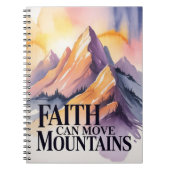 Faith can move mountains notebook  notitieboek (Voorkant)
