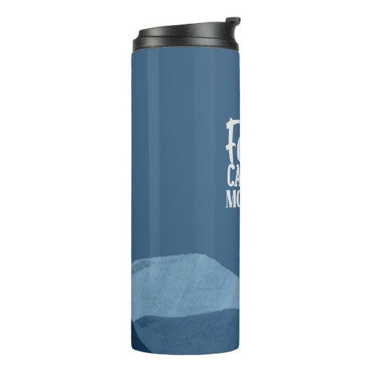 Faith Can Move Mountains Thermal Tumbler Thermosbeker (Gedraaid links)