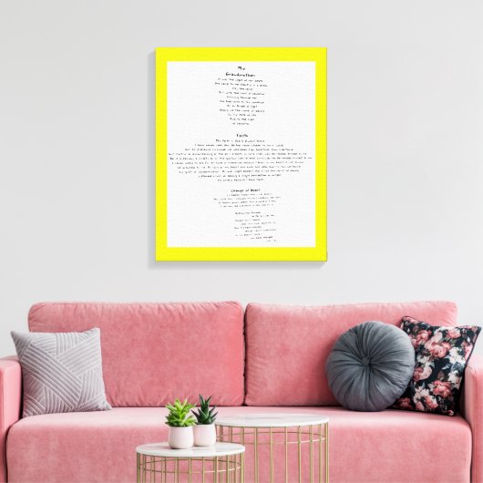 Faith Canvas Afdruk (Insitu (Woonkamer))