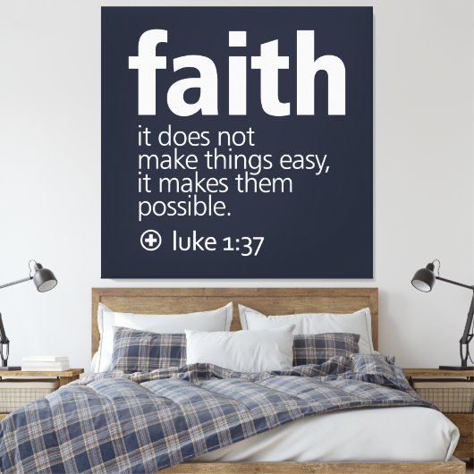Faith Canvas Afdruk (Insitu (Slaapkamer))