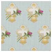 Faith Christelijk Cross Fabric Stof (Close Up)