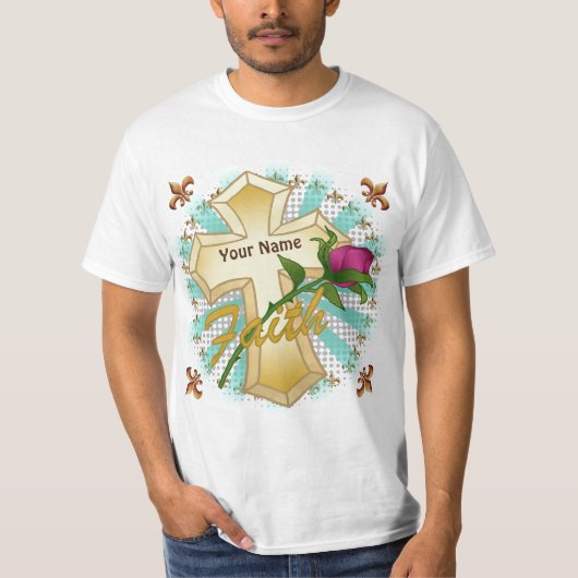 Faith Christelijk Kruis t-shirt (Voorkant)