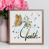 Faith Christelijke Religieuze Butterfly Dandelion Poster
