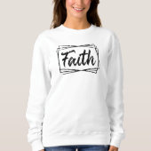 Faith Christianity Minimalist, Gift for her Trui (Voorkant)