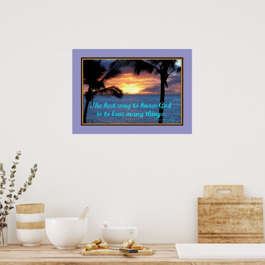 Faith citeert Poster (Keuken)