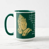 Faith Coffee Mok - Het gebed van de Heer Matt 9:6- (Links)