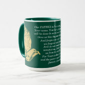 Faith Coffee Mok - Het gebed van de Heer Matt 9:6- (Voorkant links)