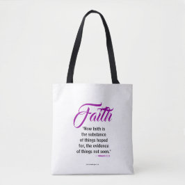 #FAITH Collectie Schrift Tote Bag