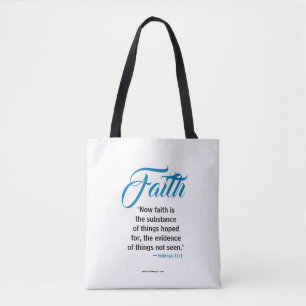 #FAITH Collectie Schrift Tote Bag