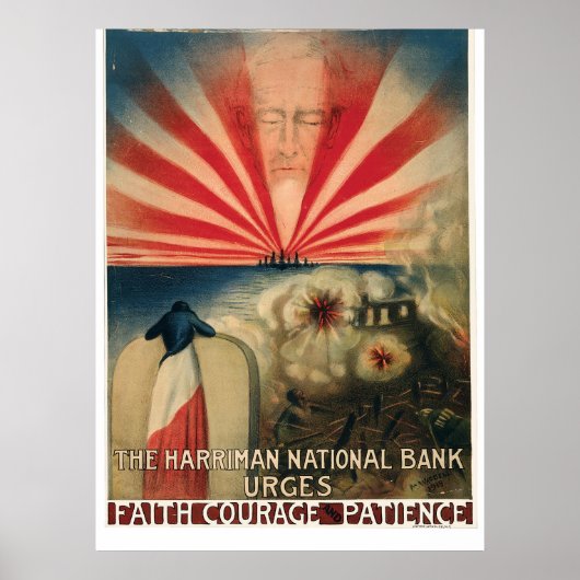 Faith Courage Patience Poster (Voorkant)
