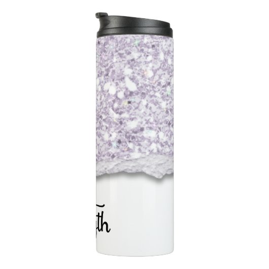 Faith Courage Strength Inspirerend quote Thermosbeker (Geroteerd rechts)