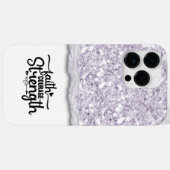 Faith Courage Strength Kalligrafie Script Quote Case-Mate iPhone Case (Achterkant (horizontaal))