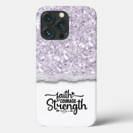 Faith Courage Strength Kalligrafie Script Quote Case-Mate iPhone Case