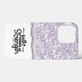 Faith Courage Strength Kalligrafie Script Quote Case-Mate iPhone Case (Achterkant (horizontaal))