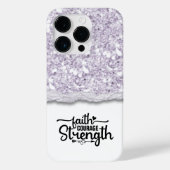 Faith Courage Strength Kalligrafie Script Quote Case-Mate iPhone Case (Achterkant)
