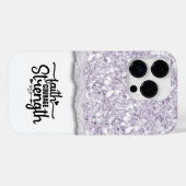 Faith Courage Strength Kalligrafie Script Quote Case-Mate iPhone Case (Achterkant (horizontaal))