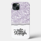 Faith Courage Strength Kalligrafie Script Quote Case-Mate iPhone Case (Achterkant)