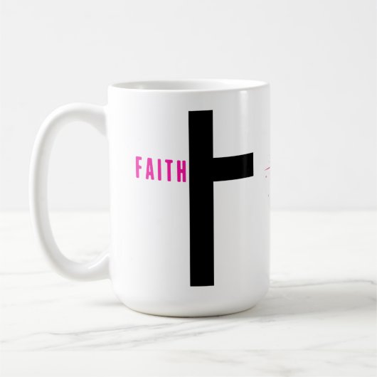 Faith Cross 15 oz mok (Links)