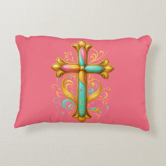 Faith Cross Accent Kussen (Achterkant)