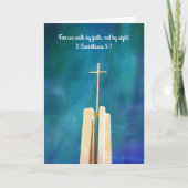Faith Cross Art moedig Kaart aan (Voorkant)