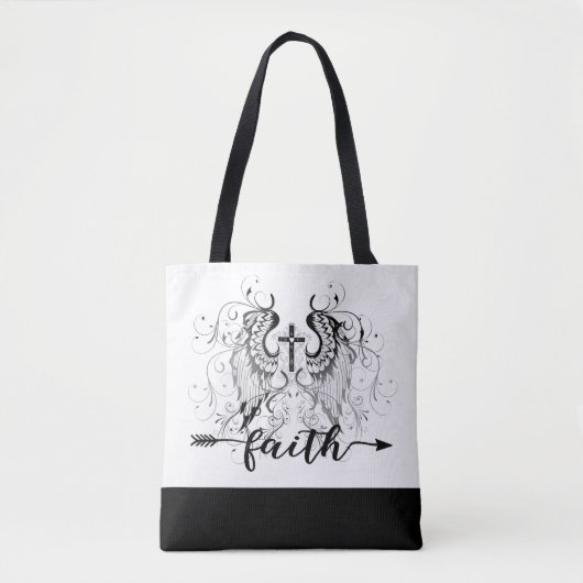 Faith cross canvas tas (Voorkant)
