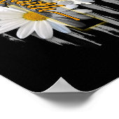 Faith Cross Casual Cross Daisy US Flag Floral Poster (Hoek)