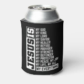 Faith Cross Christelijk Religieuze Jesus Lord Gift Blikjeskoeler (Blikje Achterkant)