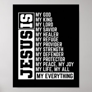 Faith Cross Christelijk Religieuze Jesus Lord Gift Poster