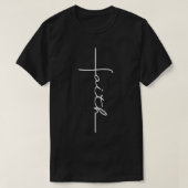 Faith Cross Christelijk T voor mannen Kinderen T-shirt (Design voorkant)
