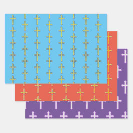 Faith Cross Colorful Wrapping Craft Paper