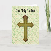 Faith Cross Godly Vader Vaderdag Kaart (Voorkant)