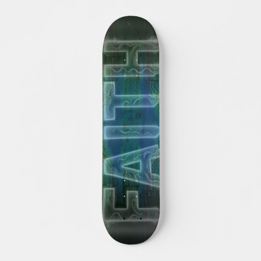 Faith Cross Heartbeat Persoonlijk Skateboard (Voorkant)