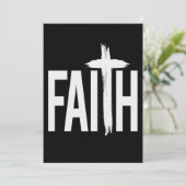 Faith Cross Jesus Bijbel Save The Date (Staand voorkant)