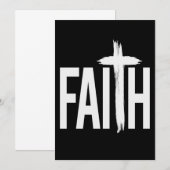 Faith Cross Jesus Bijbel Save The Date (Voorkant / Achterkant)