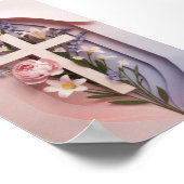 Faith Cross Matte Poster | Luchtontwerp (Hoek)