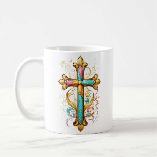 Faith Cross Mug Koffiemok (Links)
