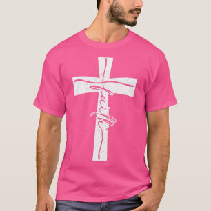 Faith Cross Patriot Jesus God Christelijke Pray Re T-shirt