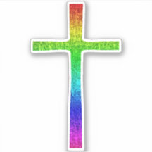 Faith Cross Rainbow