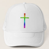 Faith Cross Rainbow Trucker Pet (Voorkant)
