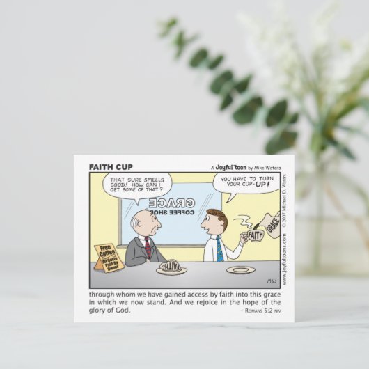 Faith Cup briefkaart (Staand voorkant)