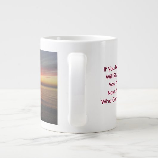 Faith Cup Jumbo Mok 20 Oz Grote keramische koffie  (Achterkant)