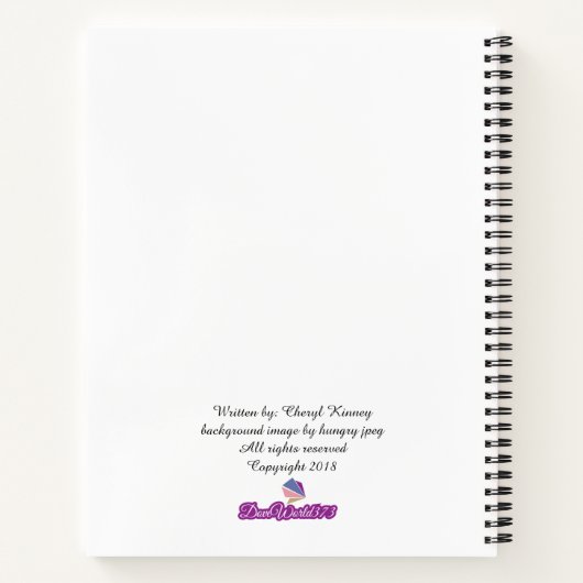 Faith Daring Marble Journal-laptop Notitieboek (Achterkant)