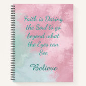 Faith Daring Marble Journal-laptop Notitieboek (Voorkant)