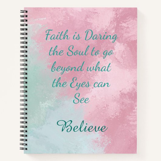 Faith Daring Marble Journal-laptop Notitieboek (Voorkant)
