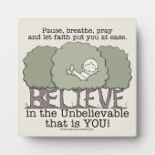 Faith deed je in het gemak fotoplaat (Voorkant)