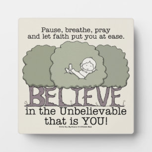 Faith deed je in het gemak fotoplaat