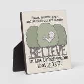 Faith deed je in het gemak fotoplaat (Voorkant)