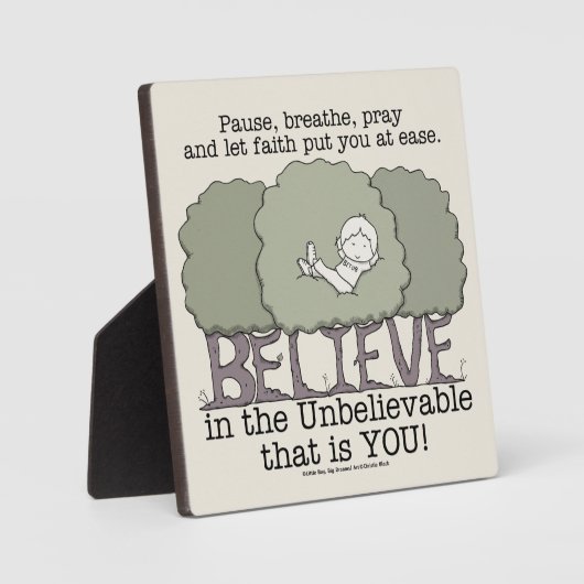 Faith deed je in het gemak fotoplaat (Voorkant)