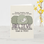 Faith deed je in het gemak kaart (Gele Bloem)