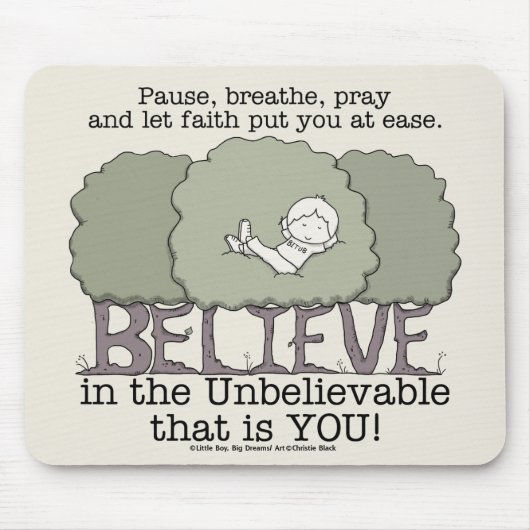 Faith deed je in het gemak muismat (Voorkant)